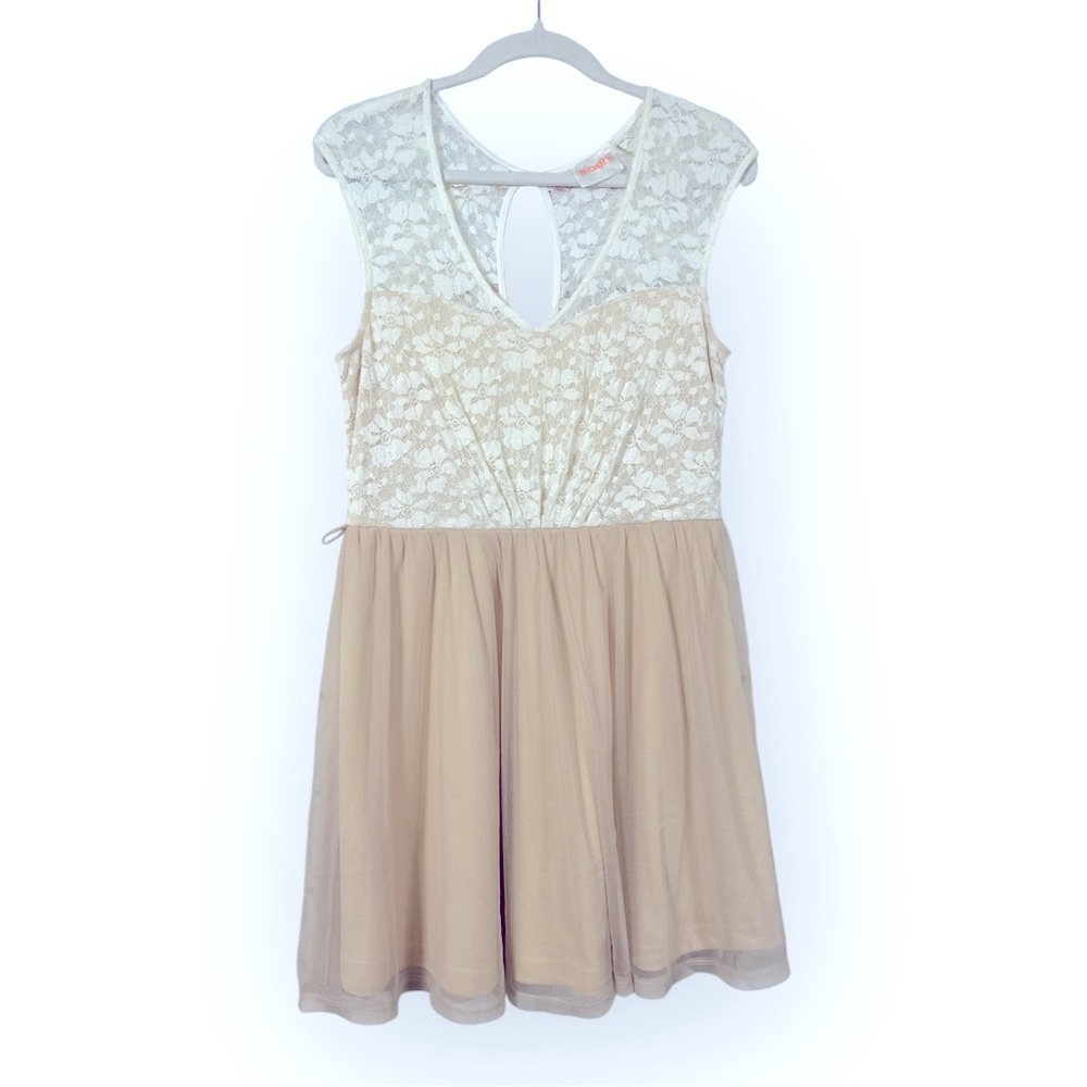 Moon Collection White / Cream Lace Mini Dress